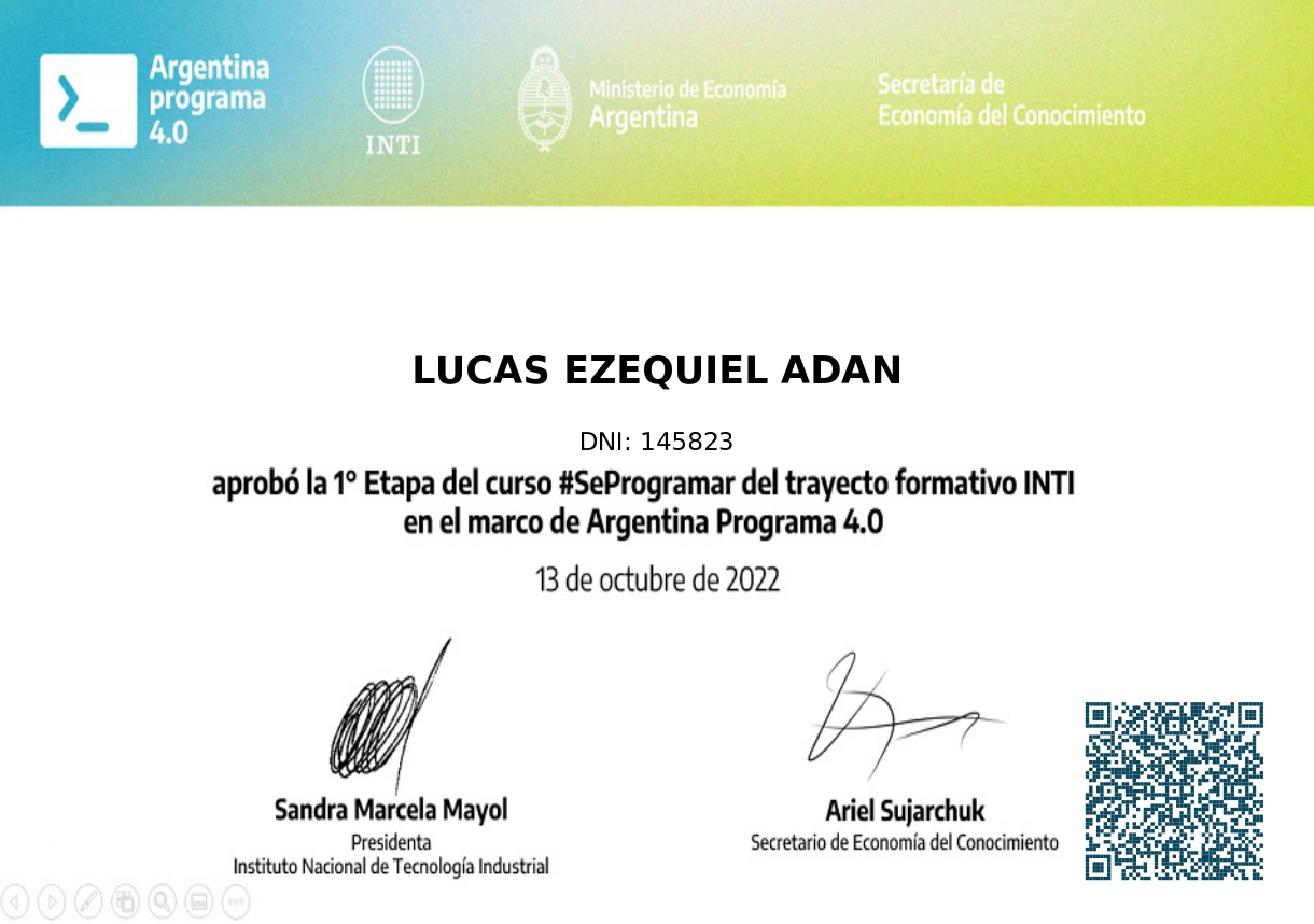 Diploma Argentina Programa 2022